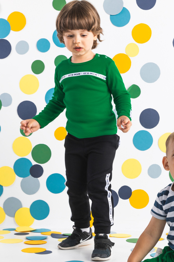 190278 Alex Spodnie dresowe Nicol - czarny