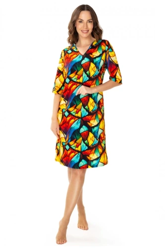 86678 Vitrage Koszula nocna Mewa druk kolorowy