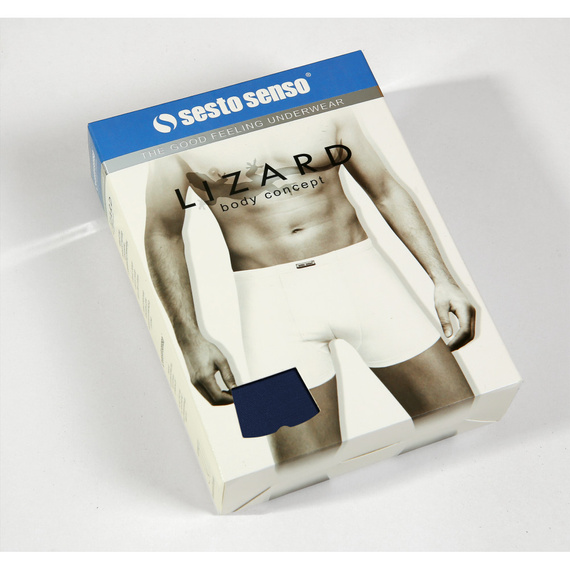 BM04 Lizard Bokserki męskie Sesto Senso - jasnobeżowy