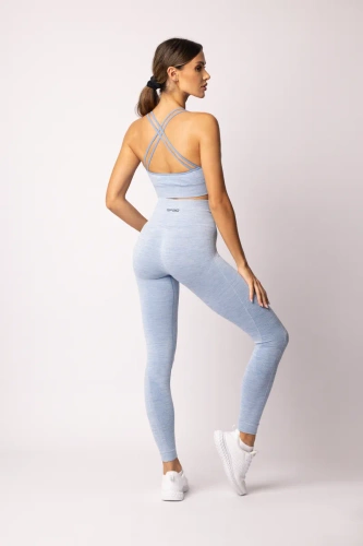 Melange legginsy damskie Spaio linchen blue