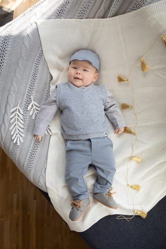 Charlie Spodnie niemowlęce Pinokio - niebieski