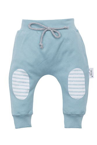 10221 "SWEET DREAMS" Spodnie niemowlęce dresowe Makoma turkusowy