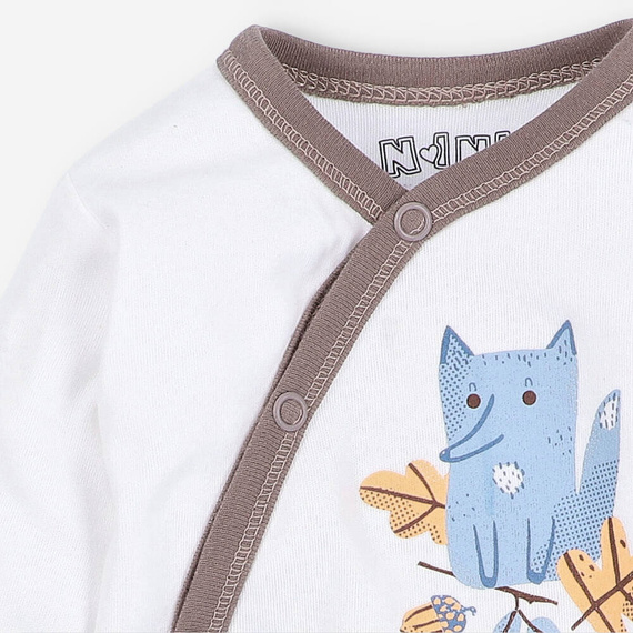 ABN-4496/ECR Skarby Jesieni Body kopertowe Nini ecru