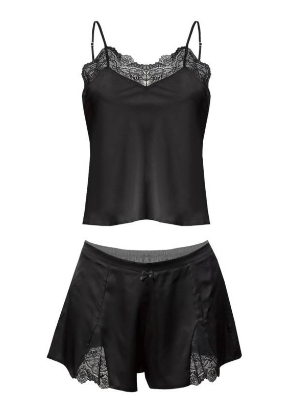 Matilda Komplet Damski Piżama DKaren - czarny