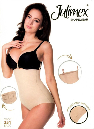 251 Figi korygujące Wysoka Talia Julimex- czarne