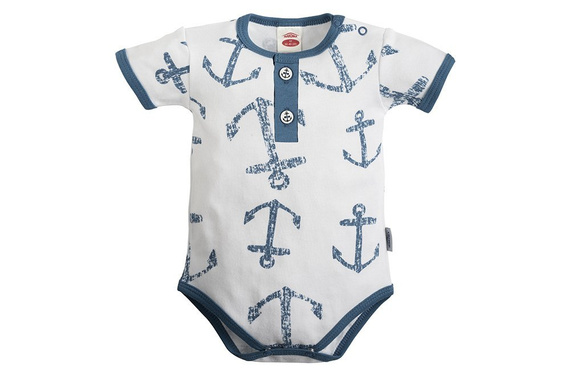 03226KRBP "BLUE SEA" Body polo z krótkim rękawem Makoma biały