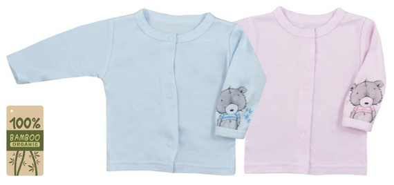 Kaftan niemowlęcy "TOMMY BAMBUS" Koala - różowy