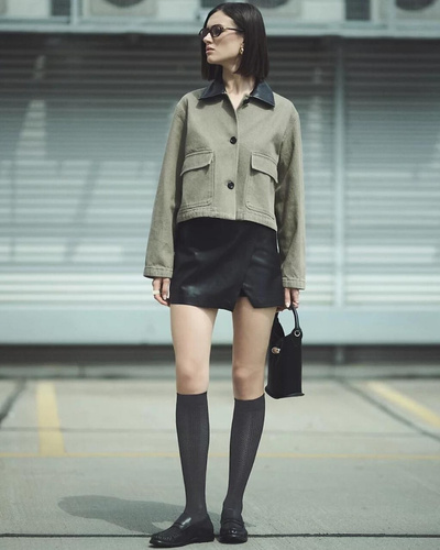 Podkolanówki Gabriella Visa 608 – czarne, 40 den, nieuciskający ściągacz