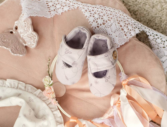 Charlotte Buciki niemowlęce Pinokio - fiolet