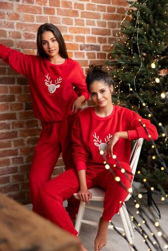 Sensis Harriet Piżama damska - czerwony