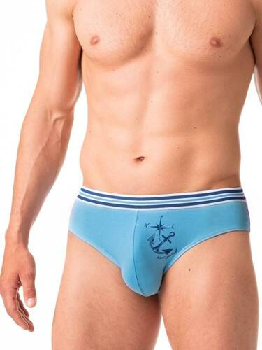 MPP 779 Slipy męskie 2-pak Key granatowy niebieski