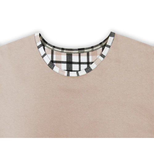 2187/27 Piżama męska krótki rękaw krótkie spodnie Sesto Senso latte