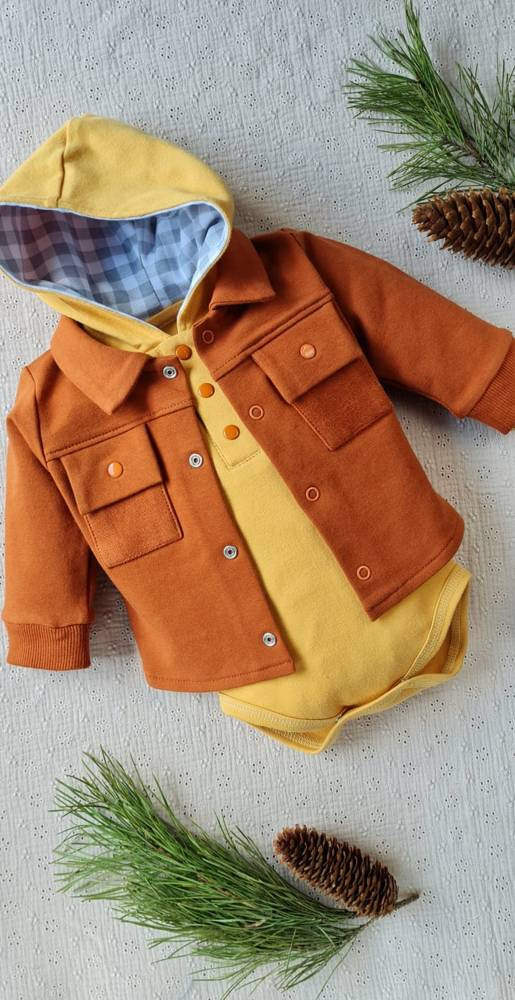 281K Jack Body z kapturkiem Marija - musztardowy