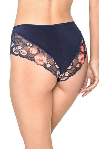 19123 Demi Figi damskie pełne Mediolano granatowy