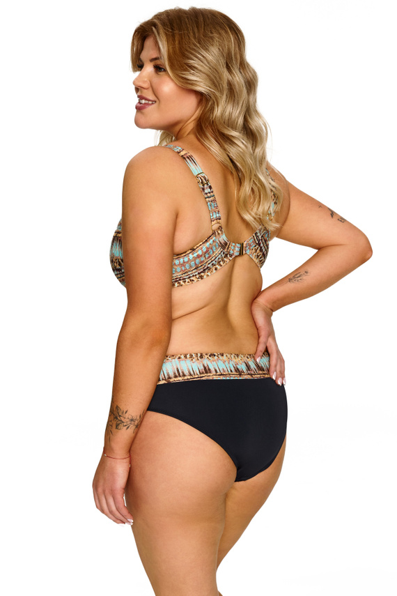 Biustonosz Kąpielowy Big Lupoline Nicole Miękki Top Plus Size Brązowy