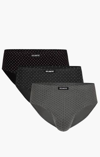 3MP-101/03/04 A'3 Slipy męskie Atlantic - grafitowy-khaki-czarny