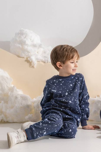 185275 Maks Spodnie dresowe Nicol - granatowy