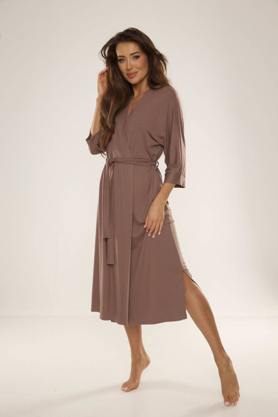 942 Visa Szlafrok Długi De Lafense - mocca