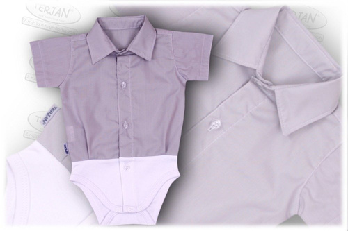 Koszulo-body krótki rękaw Terjan - białe