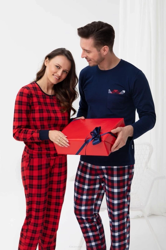 805 Piżama Męska Luna granatowy