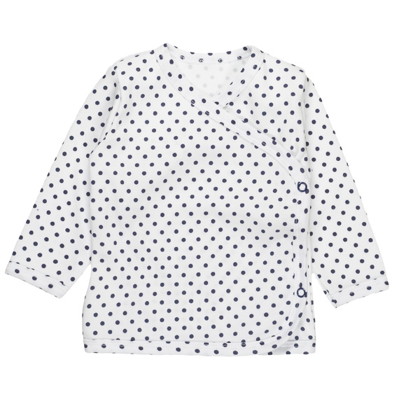 Groszki kaftanik niemowlęcy Martex granatowy