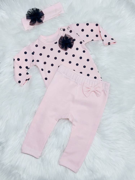 Tosia Spodnie niemowlęce Bambarillo pudrowy róż