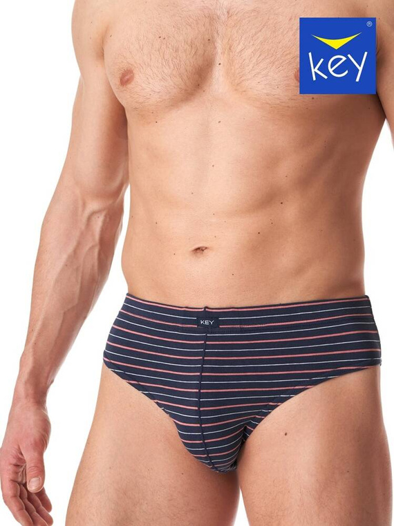 MPP 355 Slipy męskie 2-pak Key- czerwony granatowy