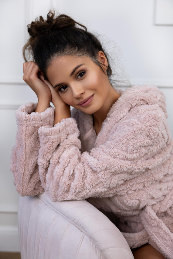 Giulia Szlafrok damski Sensis - brudny róż