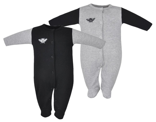 Pajac niemowlęcy "BEE" Koala- czarny