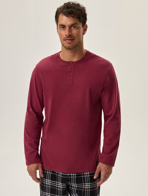 41919 Honor Piżama Męska Premium Henderson -bordowy