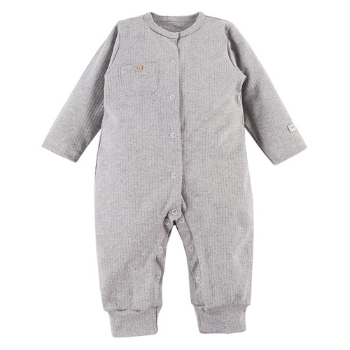 Pajac z kieszonką bez stópek "Simply Comfy" Ewa Klucze - szary