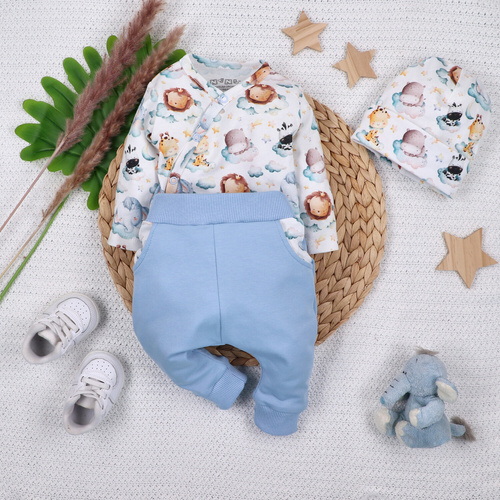 ABN-5618 Czapka niemowlęca Little Dreamers Nini z bawełny organicznej – bezpieczna, ekologiczna, komfortowa