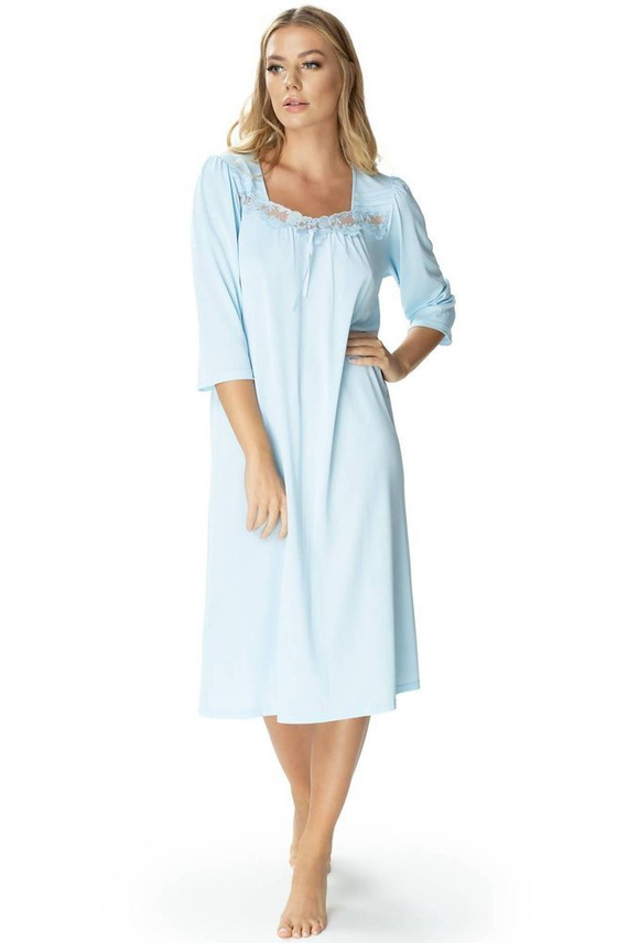 3942 Melisa halka koszula nocna damska Mewa niebieski