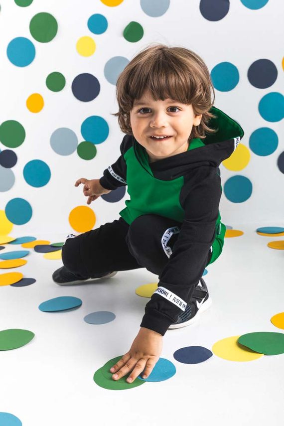 190278 Alex Spodnie dresowe Nicol - czarny