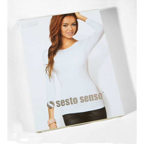 Luisa Bluzka damska długi rękaw Sesto Senzo cayenne