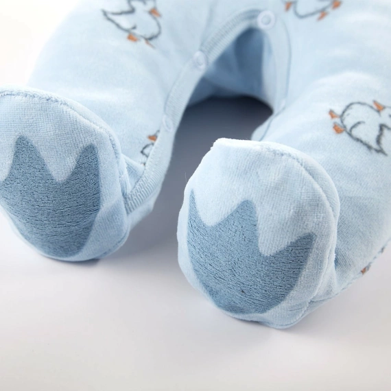 Little Ducks Komplet Śpioch + kaftan Eevi - niebieski