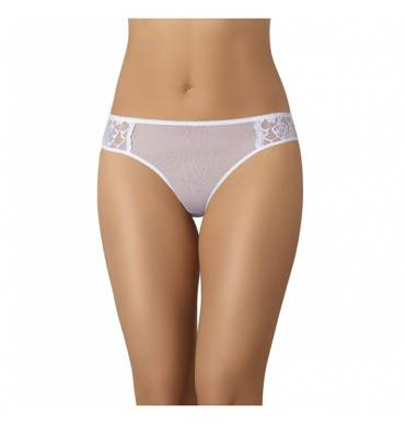 324 Rose Figi siateczkowe z koronką Teyli - biały