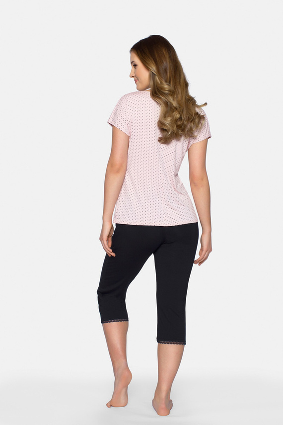 Cleo Piżama Damska 3/4 Babella - różowy