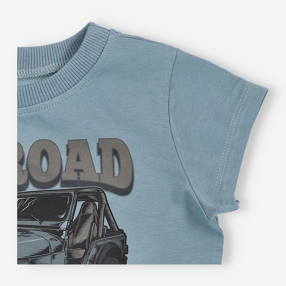 KAR-2009/NIE T-shirt dla chłopca Lagarto Verde niebieski