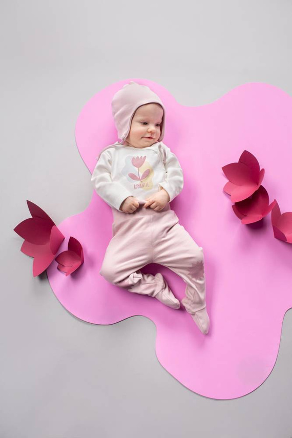 Romantic Rozpinane body z długim rękawem Pinokio - ecru