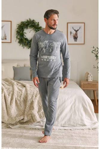 4517 Piżama Męska Doctor Nap - dark grey