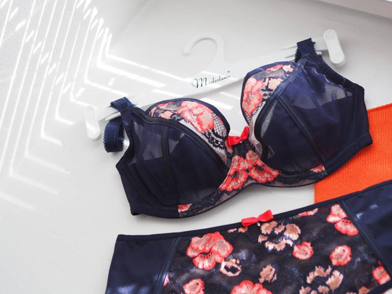 19123 Demi Biustonosz soft Mediolano granatowy