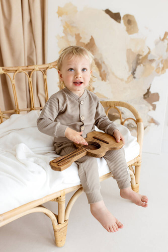 11249S "Natural Waffel" Bluza Makoma stone