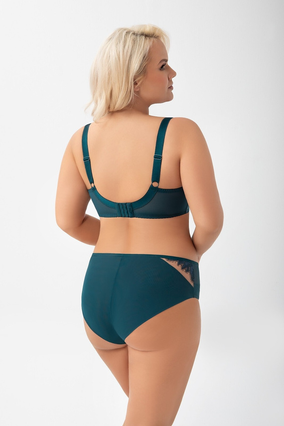 Figi damskie Gorsenia Glen K 951 – morski kolor, elegancka koronka