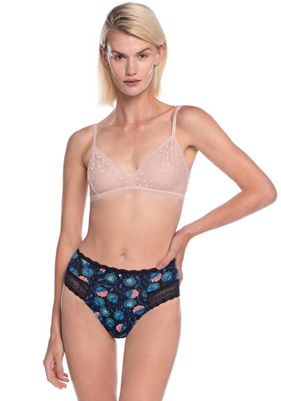 L-1529 MD Figi Damskie Lama granatowy