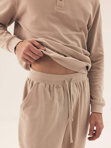 42638 Desert Piżama Męska Henderson - beżowy