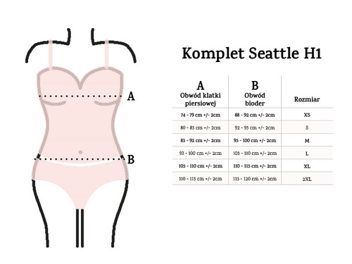 Seattle H1 Dresowy komplet damski Dkaren - czarny