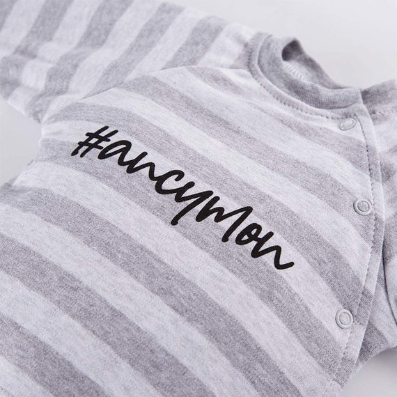 Ancymon Bluzka niemowlęca 2-pak Eevi - szary/zielony