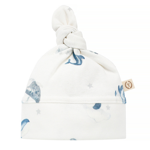Czapeczka z bawełny organicznej Dreaming Whales Yosoy