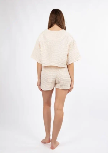 DK-K-W02 Komplet damski Dkaren - ecru